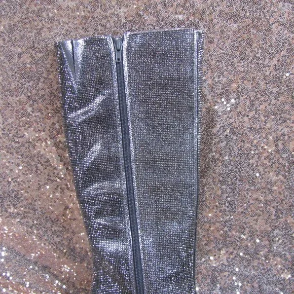 INC sparkly knee high boots 7.5 - Picture 7 of 11